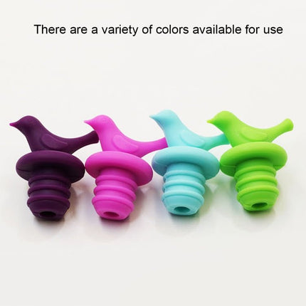 2pcs Creative Bird Style Silicone Wine Beer Condiments Bottle Stopper Random Color Delivery - DealBuddy