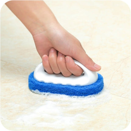 2pcs Decontamination Sponge Hard Bottom Cleaning Brushes Dry and Wet Cleaning Brush for Kitchen / Cooking Bench / Bathroom / Bathtub , Random Color Delivery - DealBuddy