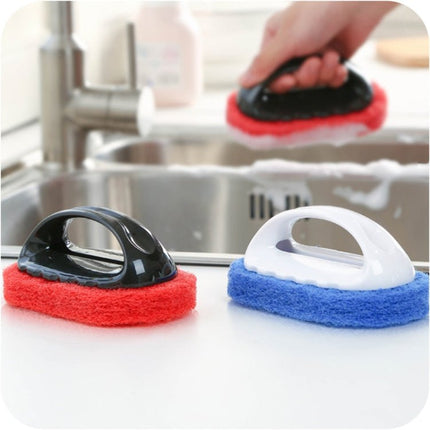 2pcs Decontamination Sponge Hard Bottom Cleaning Brushes Dry and Wet Cleaning Brush for Kitchen / Cooking Bench / Bathroom / Bathtub , Random Color Delivery - DealBuddy