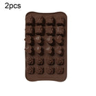 2pcs Silicone Chocolate Mold Jelly Christmas Candy Cake Mould, Style: - DealBuddy