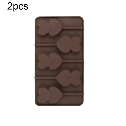 2pcs Silicone Chocolate Mold Jelly Christmas Candy Cake Mould, Style: - DealBuddy