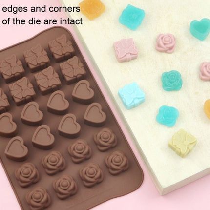 2pcs Silicone Chocolate Mold Jelly Christmas Candy Cake Mould, Style: - DealBuddy