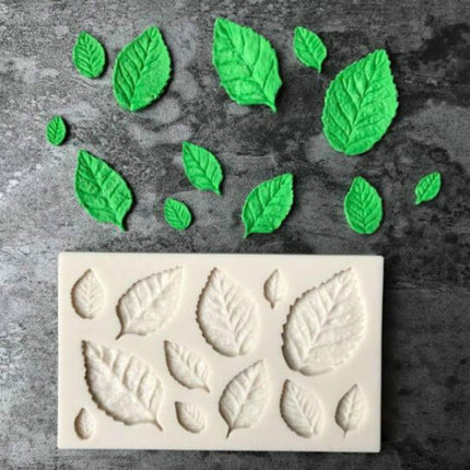 2PCS Sugarcraft Leaf Silicone Fondant Mold Cake Decorating Tools Chocolate Baking Mold - DealBuddy