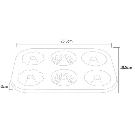 3 Flowers Type Donuts Cookie Mold Gold 6 Cups Cake Mold Baking Mold Cake Tools Bakeware Kitchen Accessories - DealBuddy