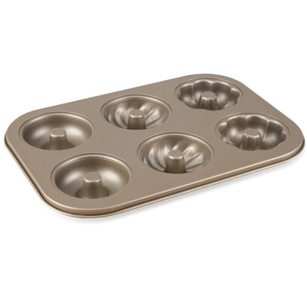 3 Flowers Type Donuts Cookie Mold Gold 6 Cups Cake Mold Baking Mold Cake Tools Bakeware Kitchen Accessories - DealBuddy