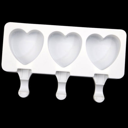 3 Grids Heart Shape Ice Cream Model DIY Pudding Mold Without Stick - DealBuddy