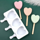 3 Grids Heart Shape Ice Cream Model DIY Pudding Mold Without Stick - DealBuddy
