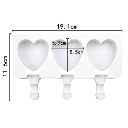 3 Grids Heart Shape Ice Cream Model DIY Pudding Mold Without Stick - DealBuddy