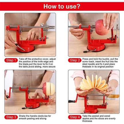 3 in 1 Multi - functional Fruit Peeling Slicing Stoning Peeler Machine - DealBuddy