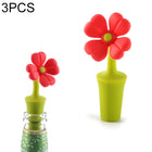 3 PCS Creative Wine Drink Preservation Stopper Flower Silicone Wine Stopper - DealBuddy