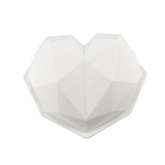 3 PCS Diamond Love DIY Cake Silicone Mold Sponge Baking Tool Chiffon Mousse Dessert Mold - DealBuddy