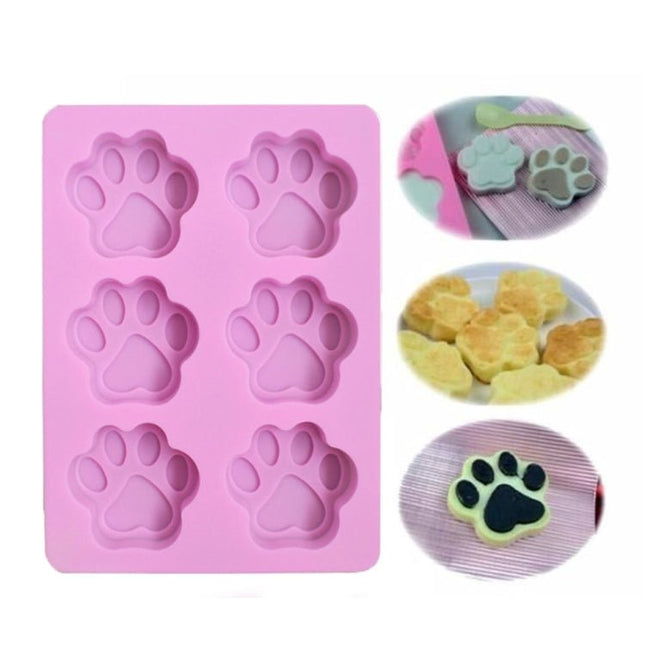 3 PCS Paw Soap Ice Cream Chocolate Cake Silicone Mold - DealBuddy