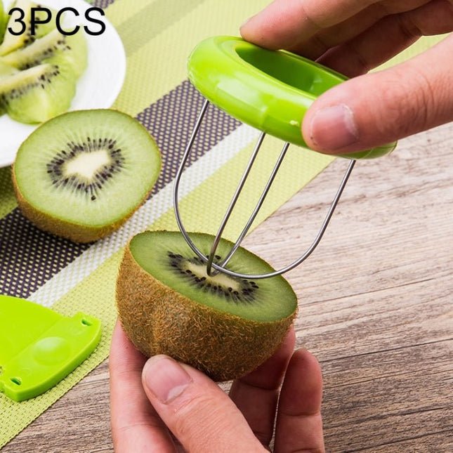 3 PCS Portable and Special ABS + Stainless Steel Kiwi Fruit Peeler, Random Color Delivery - DealBuddy