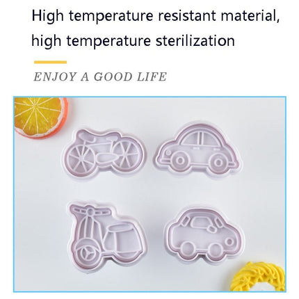 3 Sets Plastic Decorative Biscuit Mold Transportation Tool Series Biscuit Spring Mold - DealBuddy