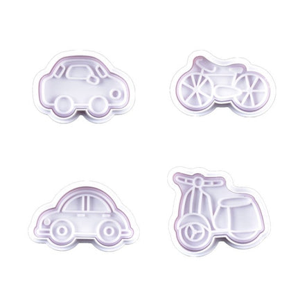 3 Sets Plastic Decorative Biscuit Mold Transportation Tool Series Biscuit Spring Mold - DealBuddy