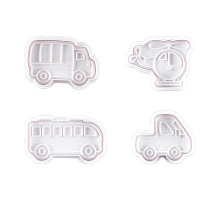 3 Sets Plastic Decorative Biscuit Mold Transportation Tool Series Biscuit Spring Mold - DealBuddy