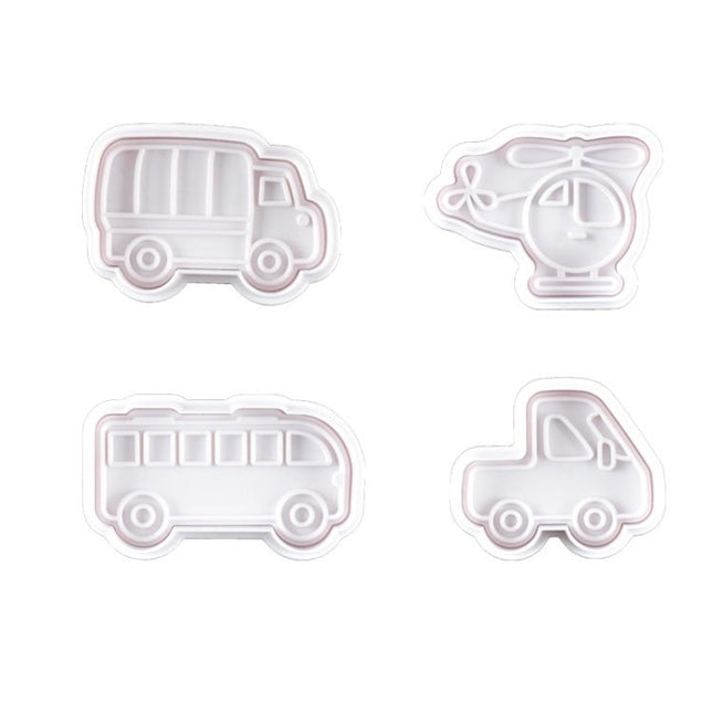 3 Sets Plastic Decorative Biscuit Mold Transportation Tool Series Biscuit Spring Mold - DealBuddy