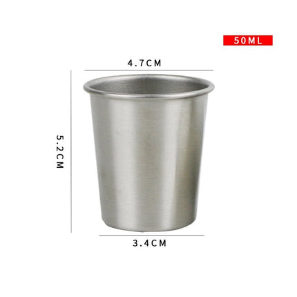 304 Stainless Steel Beer Mug Anti - Fall Children Water Cup, Capacity: 50ml - DealBuddy
