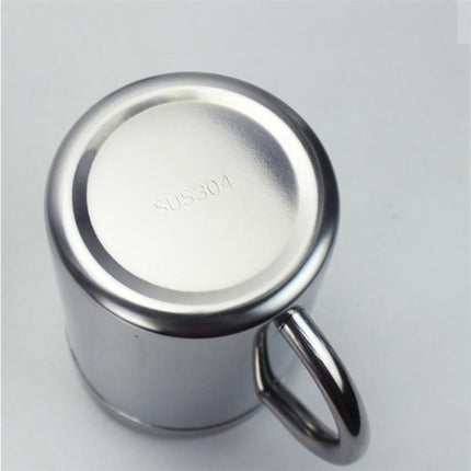 304 Stainless Steel Double Insulation Coffee Drink Milk Water Mugs Durable Drinking Cup with Lid - DealBuddy