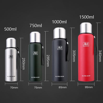 304 Stainless Steel Insulated Mug Large Capacity Sports Water Cup Outdoor Travel Pot - DealBuddy