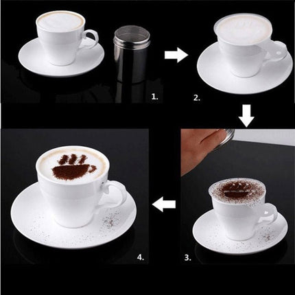 32 PCS Coffee Stencil Filter Coffee Maker Cappuccino Mold Templates Strew Flowers Pad Spray Art Baking Tools - DealBuddy