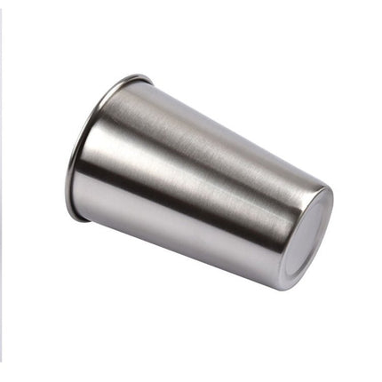 320ml Single Wall Electropolished Stainless Steel Brief Wine Cup(Silver) - DealBuddy