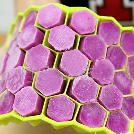 37 Grids Ice Cubes Honeycomb Ice Cream Maker Form DIY Mould Popsicle Molds Yogurt Ice Box Fridge Treats Freezer - DealBuddy