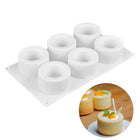 3D Silicone 6 Holes Cake Mold Baking Pastry Mousse Chocolate Mold - DealBuddy
