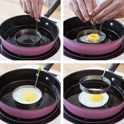 4 in 1 Stainless Steel Fried Egg Pancake Mold - DealBuddy