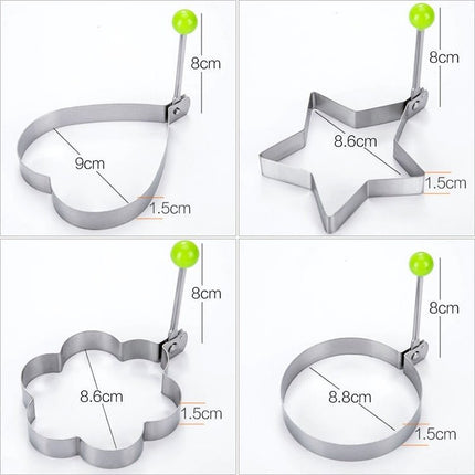 4 in 1 Stainless Steel Fried Egg Pancake Mold - DealBuddy