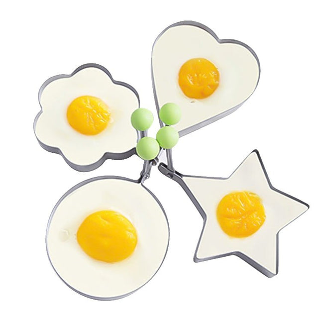 4 in 1 Stainless Steel Fried Egg Pancake Mold - DealBuddy