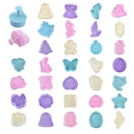 4 in 1 Three - Dimensional Fondant Biscuit Embossing Mold Push - Type Cake Mold Random Style Delivery - DealBuddy