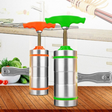 4 Molds Household Manually Small Stainless Steel Pressing Style Handhold Noodle Machine - DealBuddy