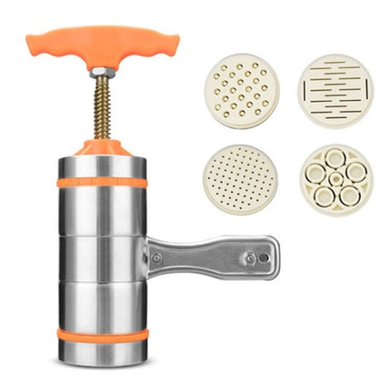 4 Molds Household Manually Small Stainless Steel Pressing Style Handhold Noodle Machine - DealBuddy