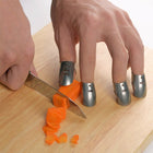 4 PCS / Set Adjustable Stainless Steel Finger Hand Guard Finger Protector Knife Slice Chop Safe Cooking Tools - DealBuddy