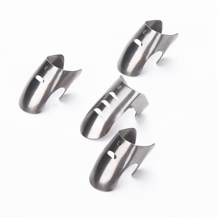 4 PCS / Set Adjustable Stainless Steel Finger Hand Guard Finger Protector Knife Slice Chop Safe Cooking Tools - DealBuddy
