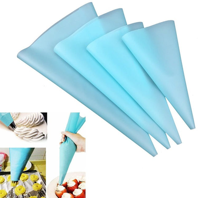4 PCS Silicone Icing Piping Cream Pastry Bag Nozzle DIY Cake Decorating Tools - DealBuddy