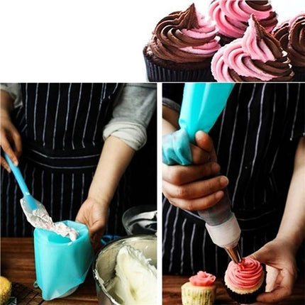 4 PCS Silicone Icing Piping Cream Pastry Bag Nozzle DIY Cake Decorating Tools - DealBuddy