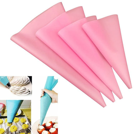4 PCS Silicone Icing Piping Cream Pastry Bag Nozzle DIY Cake Decorating Tools - DealBuddy