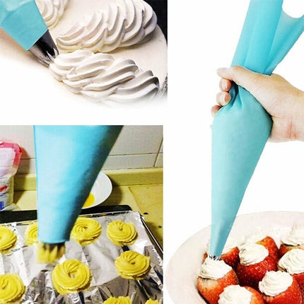 4 PCS Silicone Icing Piping Cream Pastry Bag Nozzle DIY Cake Decorating Tools - DealBuddy