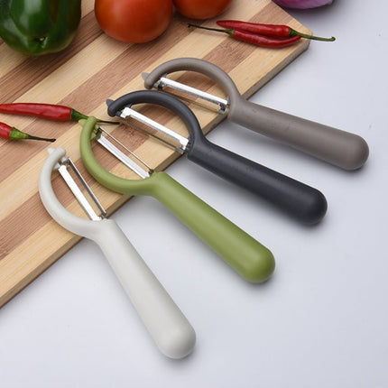 4个一卖 Stainless Steel Round Handle Peeler Sugar Cane Scraper Fruit Plane - DealBuddy