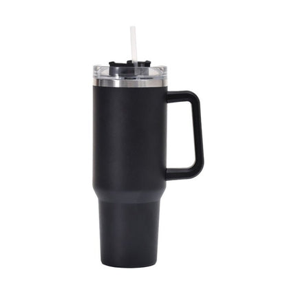 40oz Car Cup Double - Layer Vacuum Cup With Straw Handle Stainless Steel Thermos Cup - DealBuddy