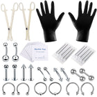 42 - Piece Professional Body Piercing Tool Kit - DealBuddy