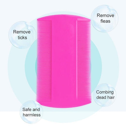 4pcs Pet Comb Double - Sided Comb Dog Cleaning Supplies Cat Comb Pet Grooming Supplies, White, Light Blue, Green, Dark Blue, Orange, Purple - DealBuddy