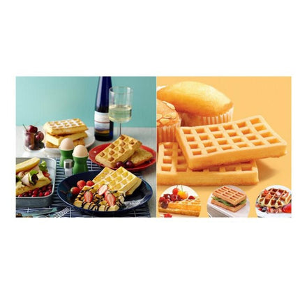 5 in 1 Food Grade Silicone Waffle Mold Kitchen Cake Set Baking Supplies - DealBuddy