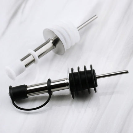 5 PCS Glass Bottle Stopper Stainless Steel Oil Stopper Silicone Stopper - DealBuddy