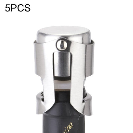 5 PCS Novel Stainless Steel Champagne Wine Bottle Stopper - DealBuddy