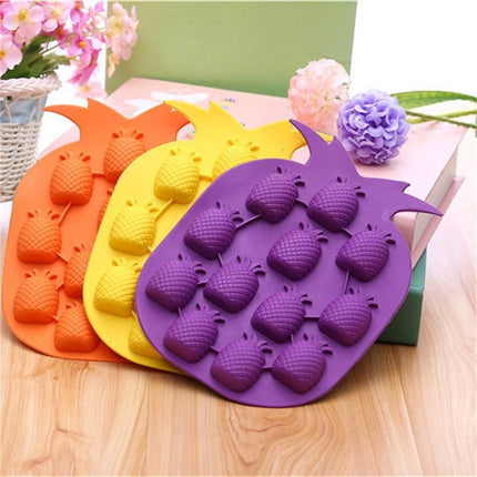 5 PCS Pineapple Creative Silicone Ice Tray Ice Maker Ice Mold, Random Color Delivery - DealBuddy