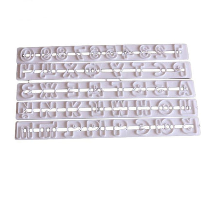 5 PCS Russian Letters Fondant Molds Embosser Sugar Craft Alphabet Moulds Cake Dessert Decor DIY Bakeware Tools - DealBuddy