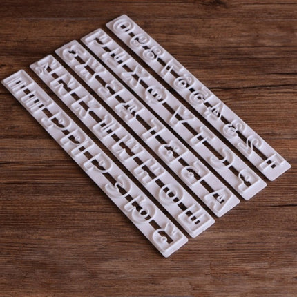 5 PCS Russian Letters Fondant Molds Embosser Sugar Craft Alphabet Moulds Cake Dessert Decor DIY Bakeware Tools - DealBuddy